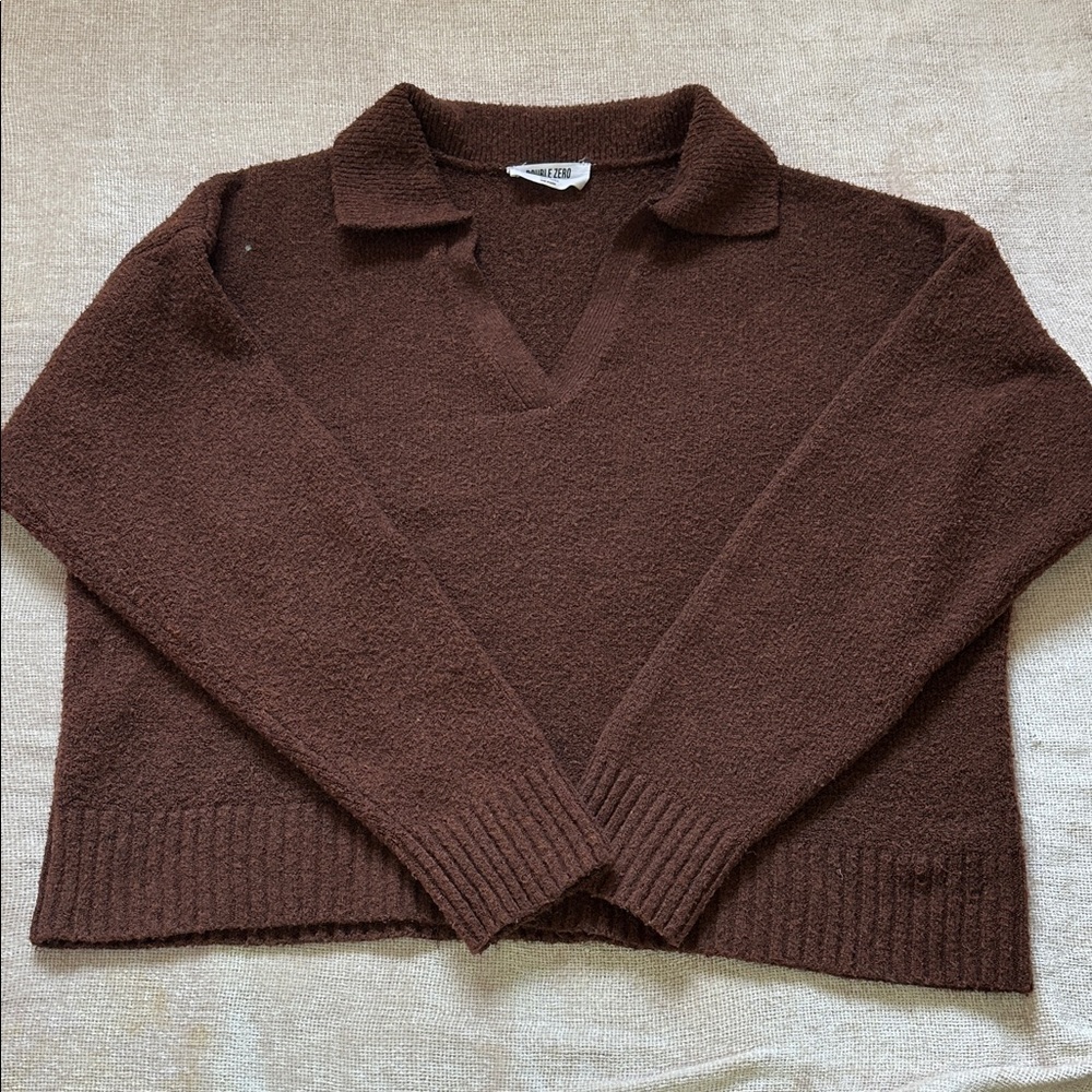 Double Zero Spicy Small Brown Women's Sweater